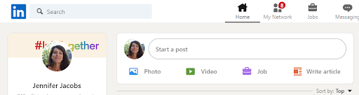 LinkedIn Start a Post
