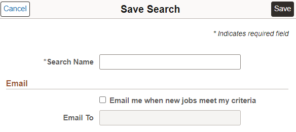 Save Search